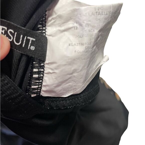 MIRACLESUIT DALI LEOPARD IT'S A WRAP UNDERWIRE ONE PIECE SWIMSUIT Sz 12 - Picture 8 of 11